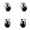 Service Caster 5 Inch Kingpinless Glass Filled Nylon Wheel Caster Brakes 2 Rigid SCC, 2PK SCC-KP30S520-GFNR-SLB-2-R-2 - alternate 1